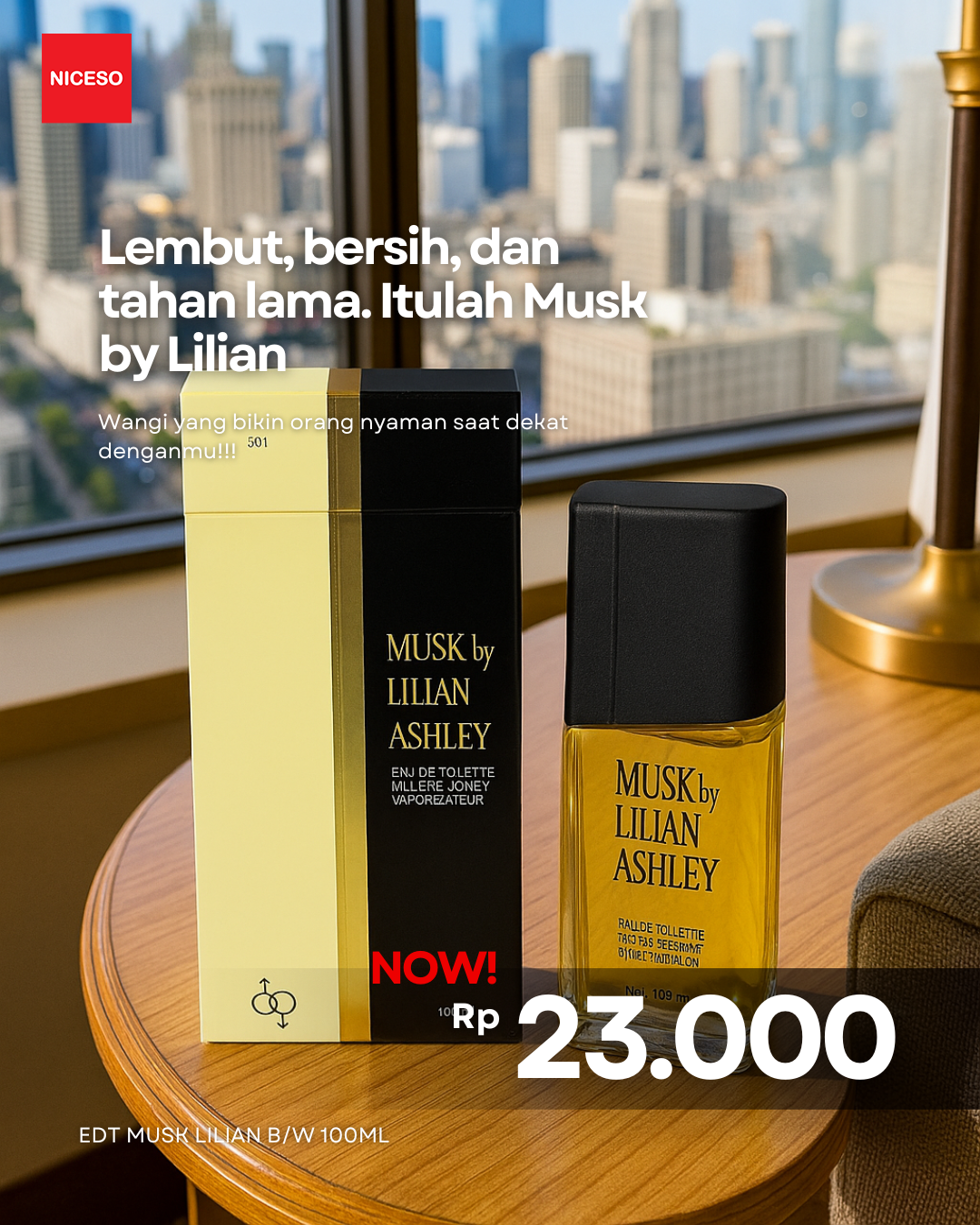 Edt Musk Lilian B/W 100ml